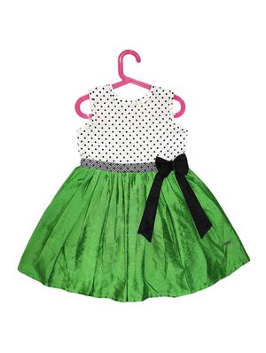 green cotton blend frock - 15620718 - Standard Image - 1
