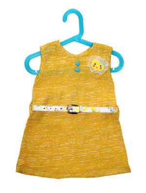 yellow georgette frock - 15620721 - Standard Image - 1
