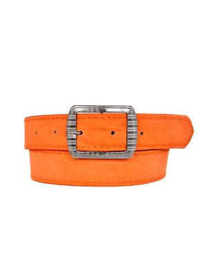 orange leather belt - 15620755 - Standard Image - 1