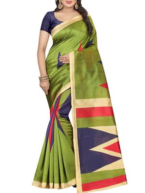 geometrical printed saree with blouse - 15620797 - Standard Image - 1