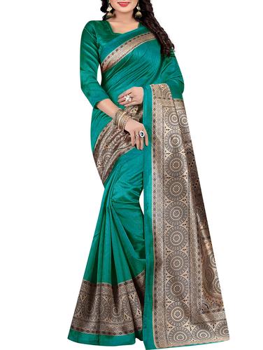 warli printed border saree with blouse - 15620806 - Very Small Image - 1