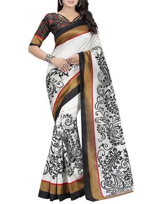 placement printed saree with blouse - 15620808 - Standard Image - 1