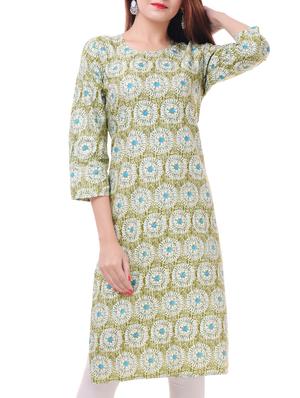 Printed straight kurta - 15620811 - Standard Image - 1