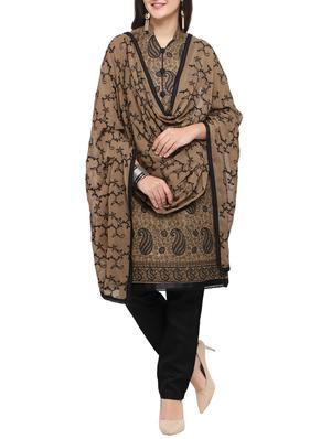 Embroidered unstitched pant suit - 15620835 - Standard Image - 1