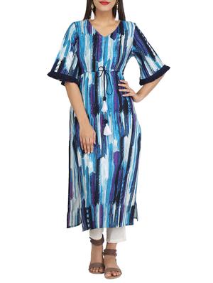 Abstract straight kurta - 15620857 - Standard Image - 1