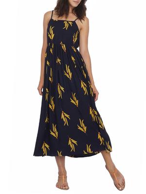 gathered waist fit and flare dress - 15620874 - Standard Image - 1