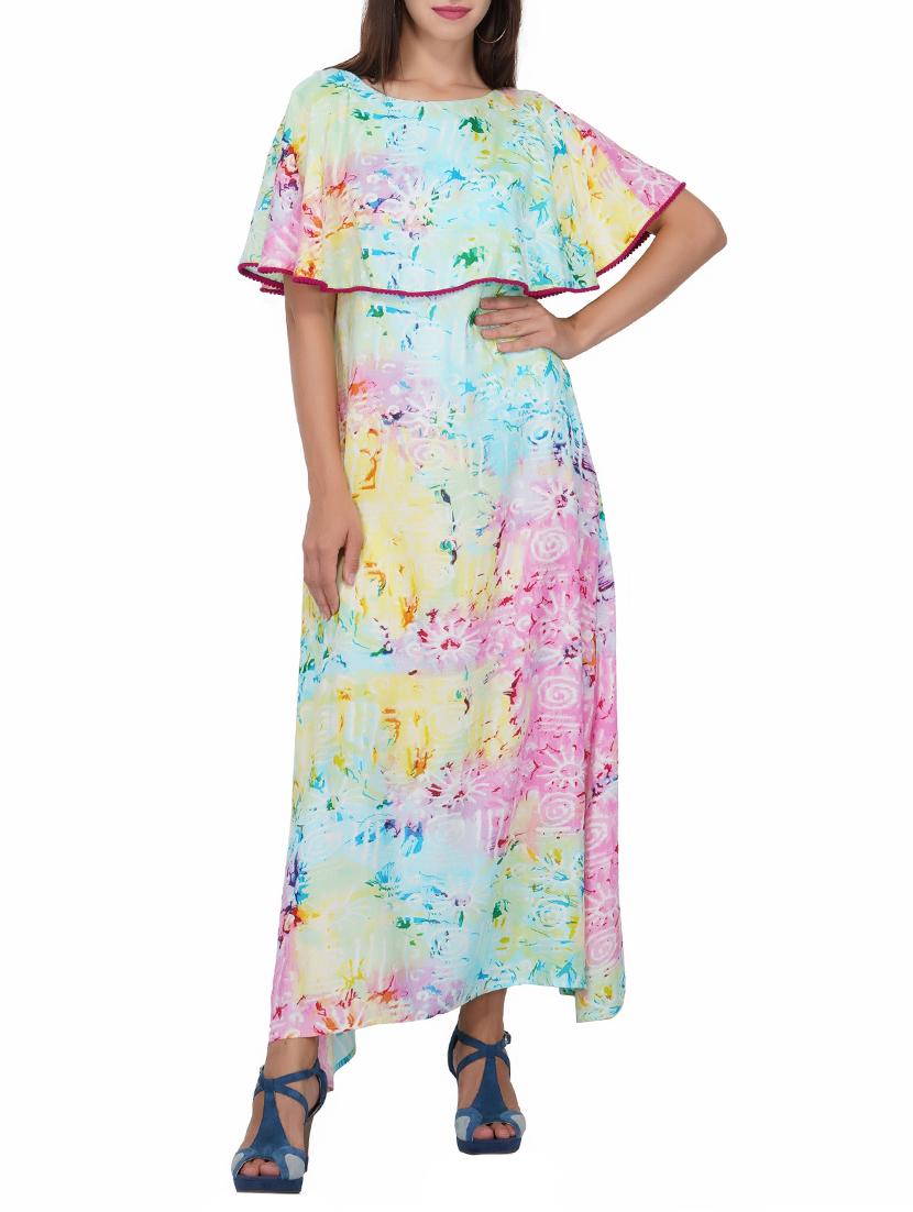 lace edge overlay maxi dress - 15620880 - Zoom Image - 1