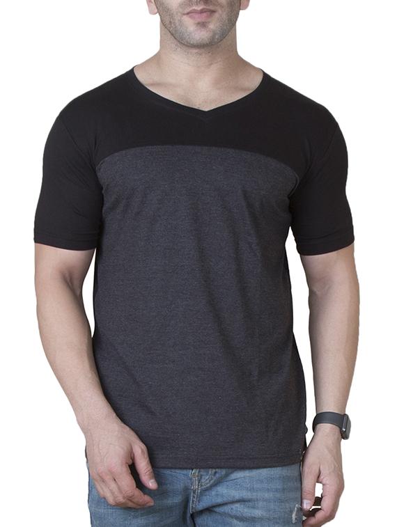 black cotton cut & sew t-shirt - 15621089 - Zoom Image - 1