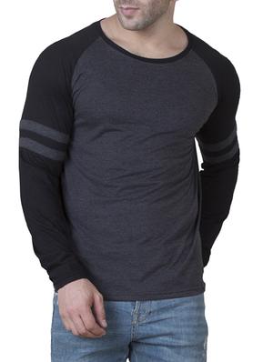 grey cotton raglan t-shirt - 15621093 - Standard Image - 1