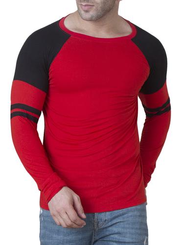 red cotton raglan t-shirt - 15621098 - Very Small Image - 1