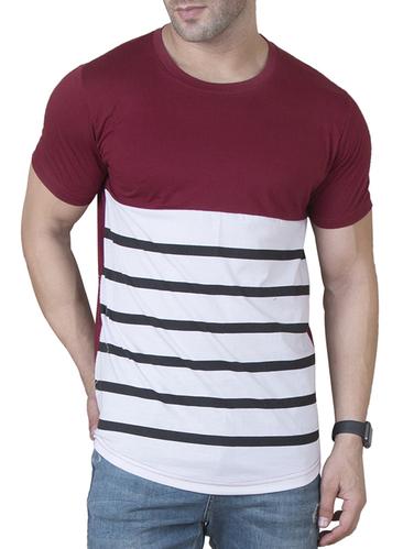 maroon cotton t-shirt - 15621101 - Very Small Image - 1
