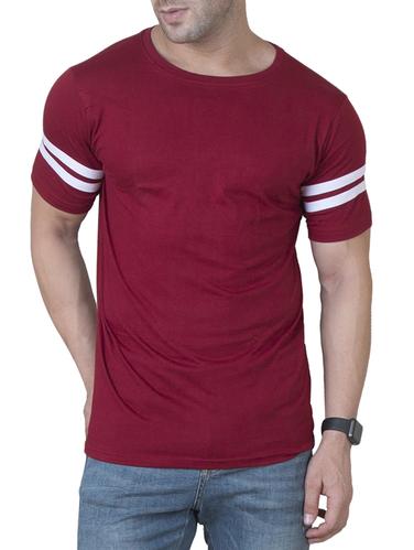 maroon cotton t-shirt - 15621102 - Very Small Image - 1