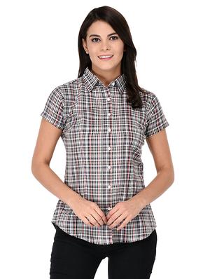 short sleeve checkered shirt - 15621189 - Standard Image - 1