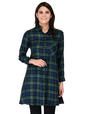 pocket patch checkered tunic - 15621195 - Standard Image - 1