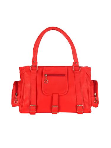 red leatherette (pu) regular handbag - 15621256 - Very Small Image - 1