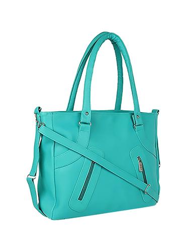 blue leatherette (pu) regular handbag - 15621260 - Very Small Image - 1