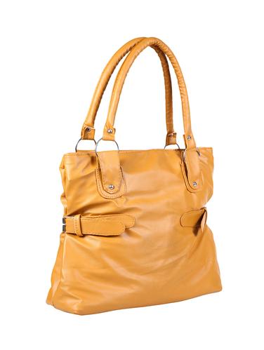 tan leatherette (pu) regular handbag - 15621270 - Very Small Image - 1