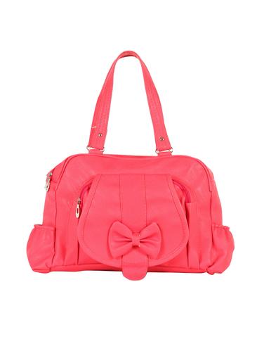 pink leatherette (pu) regular handbag - 15621272 - Very Small Image - 1