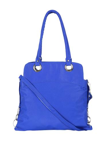 blue leatherette (pu) regular handbag - 15621278 - Very Small Image - 1