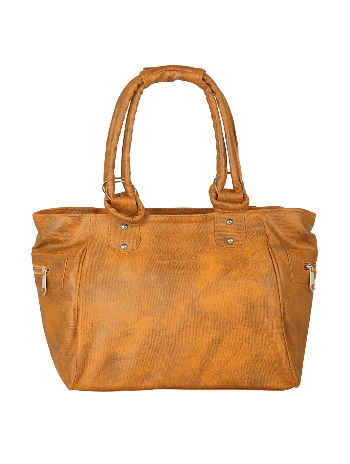 brown leatherette (pu) regular handbag - 15621279 - Zoom Image - 1