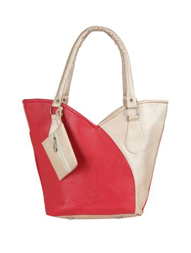 red leatherette (pu) regular handbag - 15621283 - Very Small Image - 1