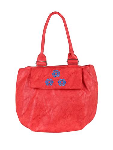 red leatherette (pu) regular handbag - 15621287 - Very Small Image - 1