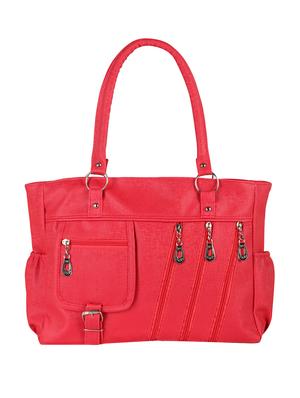 pink leatherette (pu) regular handbag - 15621290 - Standard Image - 1