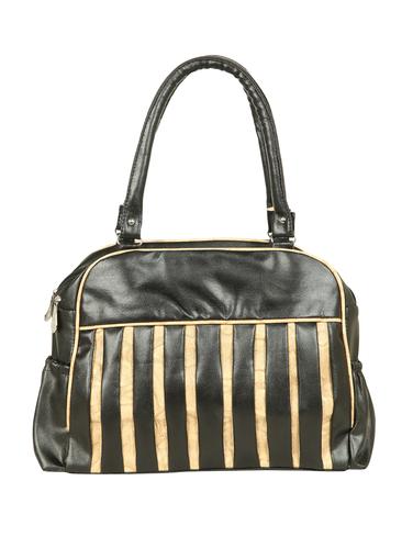 black leatherette (pu) regular handbag - 15621292 - Very Small Image - 1