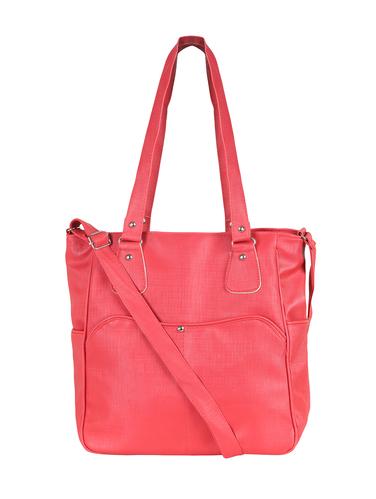 pink leatherette (pu) regular handbag - 15621293 - Very Small Image - 1