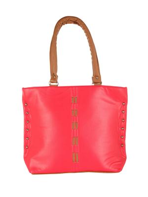 pink leatherette (pu) regular handbag - 15621318 - Standard Image - 1