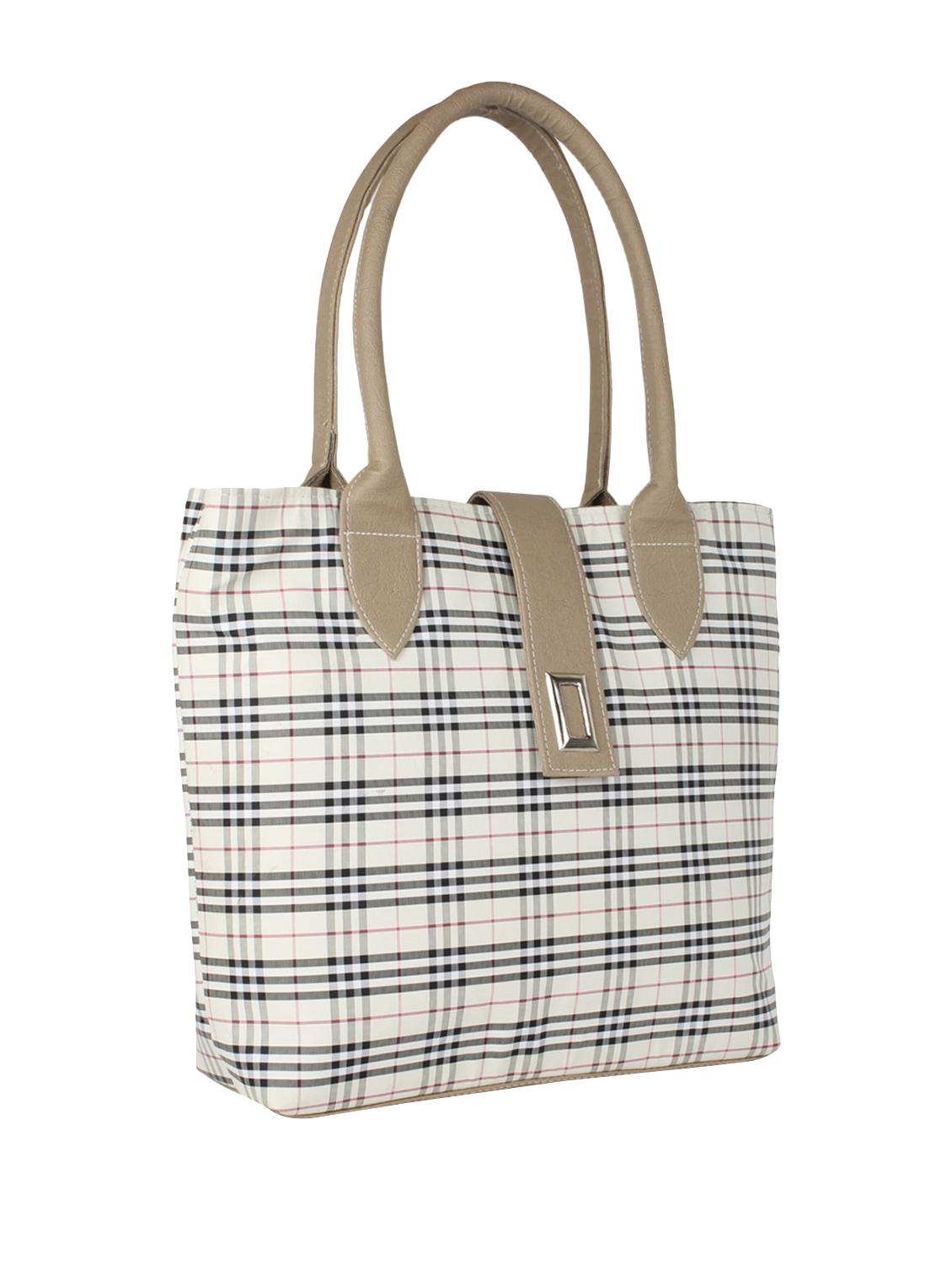 white leatherette (pu) regular handbag - 15621320 - Zoom Image - 1