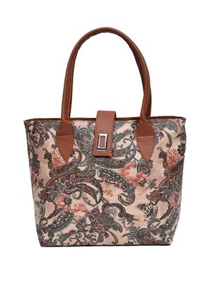 multi leatherette (pu) regular handbag - 15621321 - Standard Image - 1
