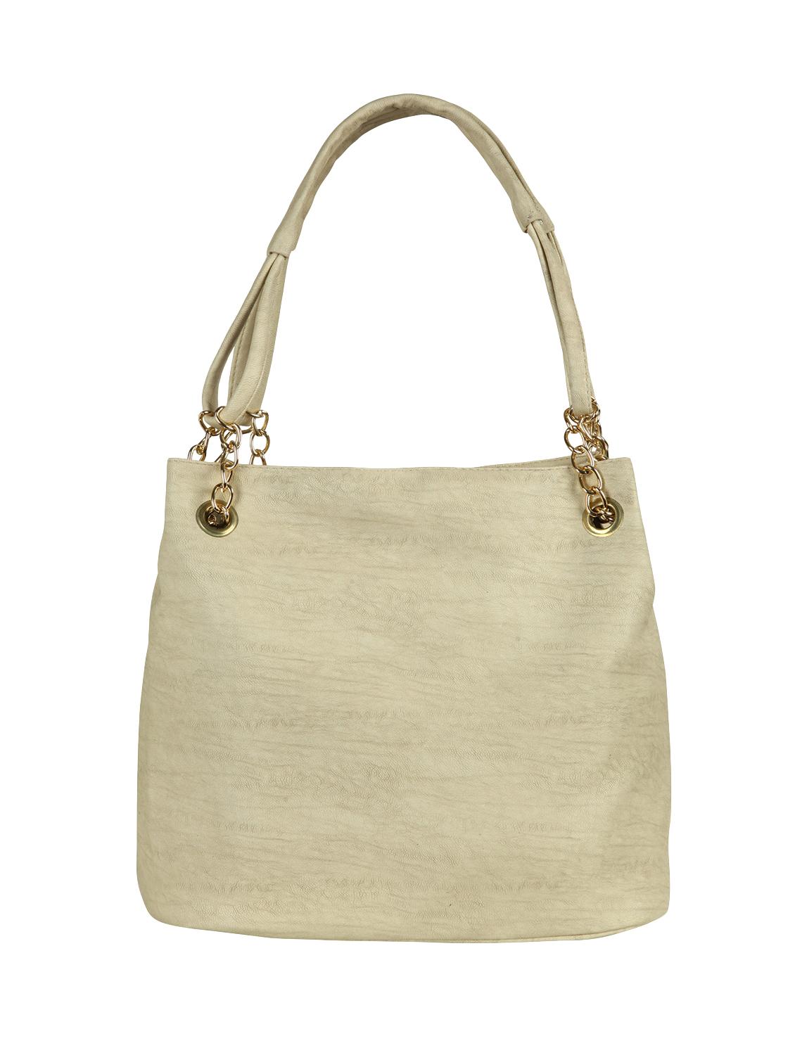 beige leatherette (pu) regular handbag - 15621323 - Zoom Image - 1