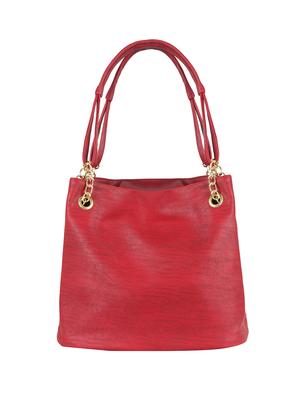 red leatherette (pu) regular handbag - 15621324 - Standard Image - 1