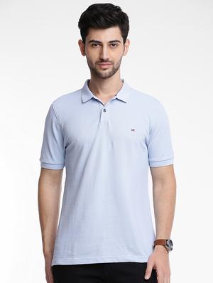 blue cotton polo t-shirt - 15621453 - Standard Image - 1