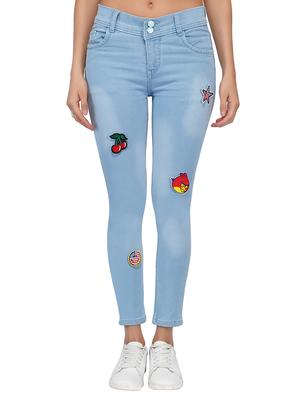 graphic patch stone washed jeans - 15621463 - Standard Image - 1