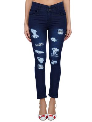 ankle length distressed jeans - 15621473 - Standard Image - 1