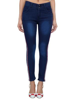 side tape detail stone wash jeans - 15621479 - Standard Image - 1