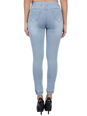 drawstring waist graphic patch distress jeans - 15621485 - Standard Image - 3