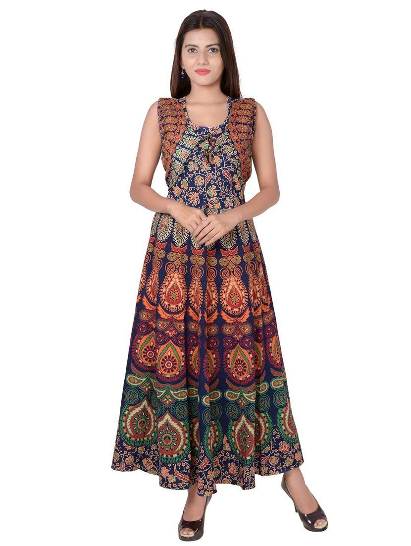 Foil print a-line dress - 15621610 - Zoom Image - 1