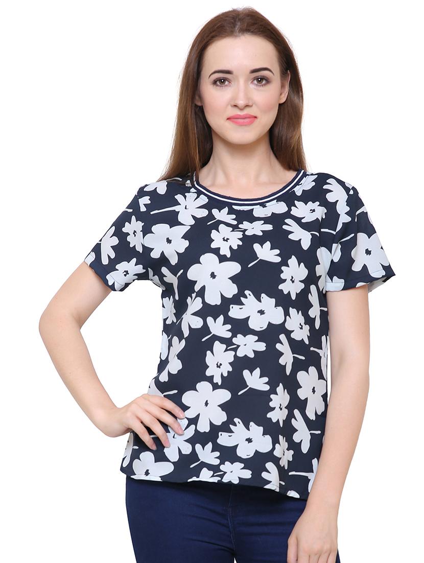 short sleeved floral top - 15621611 - Zoom Image - 1