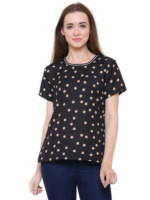 short sleeved polka dots top - 15621614 - Standard Image - 1