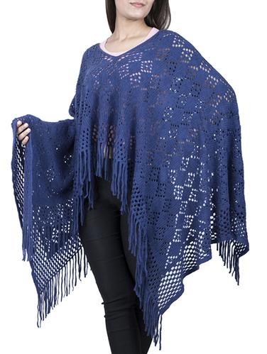 pointelle knit fringed hem shrug - 15621657 - Very Small Image - 1