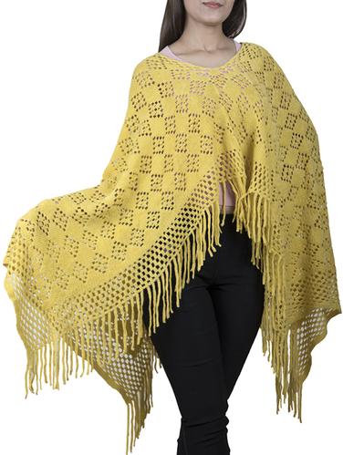 pointelle knit fringed hem shrug - 15621658 - Very Small Image - 1
