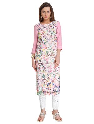 Straight printed kurta - 15621807 - Standard Image - 1