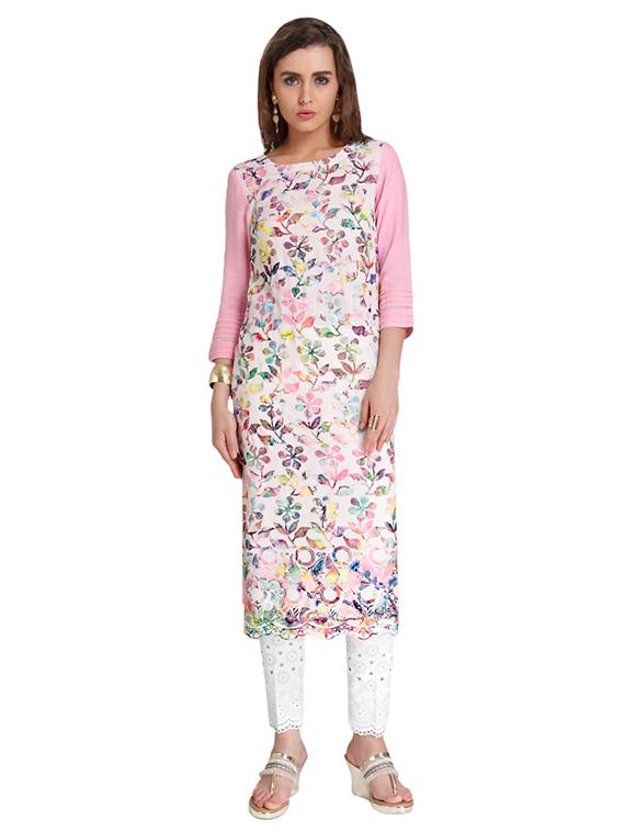Straight printed kurta - 15621807 - Zoom Image - 1