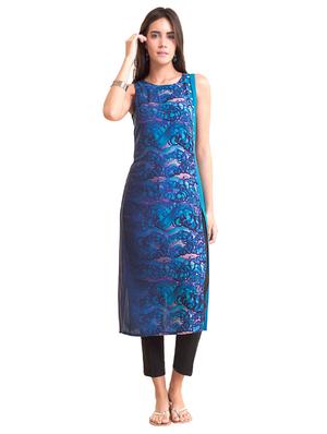 Straight printed kurta - 15621810 - Standard Image - 1