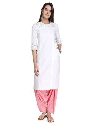 Straight pintucks kurta - 15621811 - Standard Image - 1