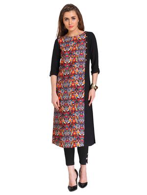 A-line printed kurta - 15621817 - Standard Image - 1