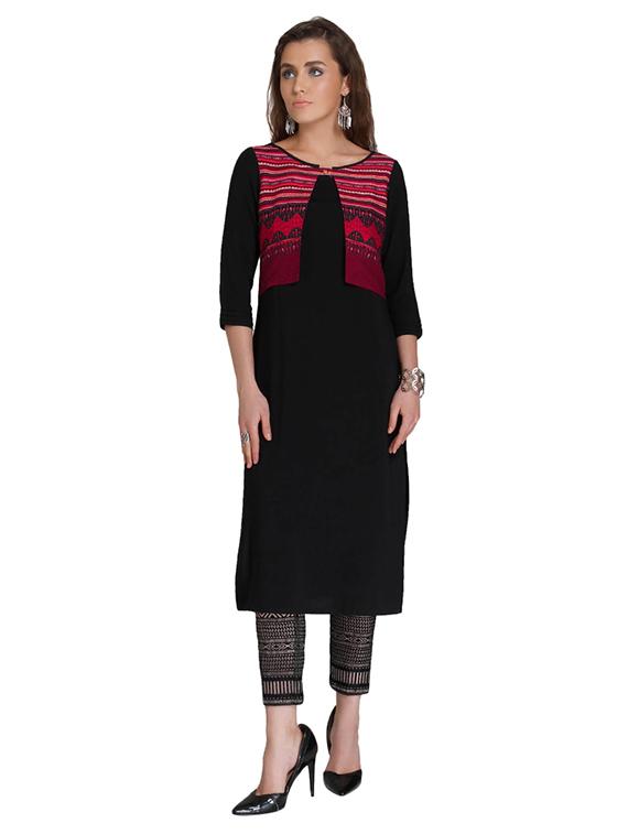 Straight printed kurta - 15621818 - Zoom Image - 1